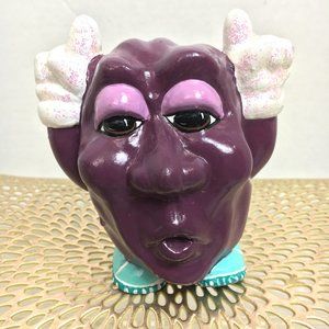 * 80's California Raisin Ceramic Dancing Vintage figurine